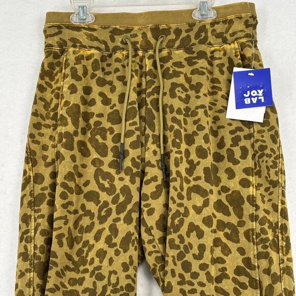 JoyLab 7/8 Jogger Pants Women's Size S Army Cheetah Print High Rise Drawstring - Picture 4 of 15